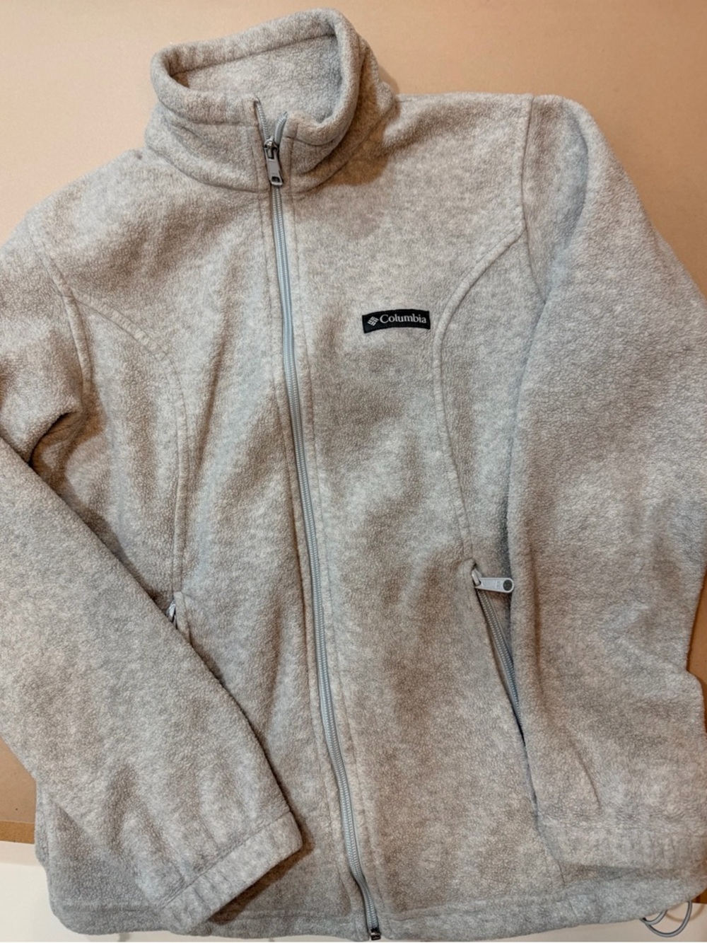 Columbia Women’s Gray Full-Zip Fleece Jacket medium